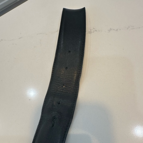 Tom Ford Black Leather Belt Gold Hardware 100/40 36 US Men’s Authentic - Picture 4 of 8